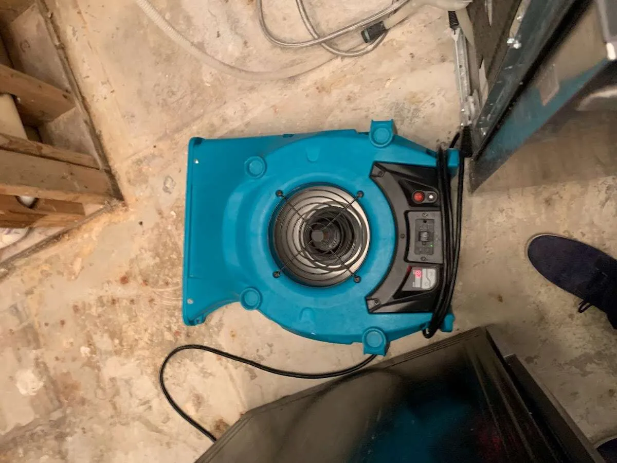 Air mover drying equipment for Fire & Smoke Damage Restoration in Webster Groves